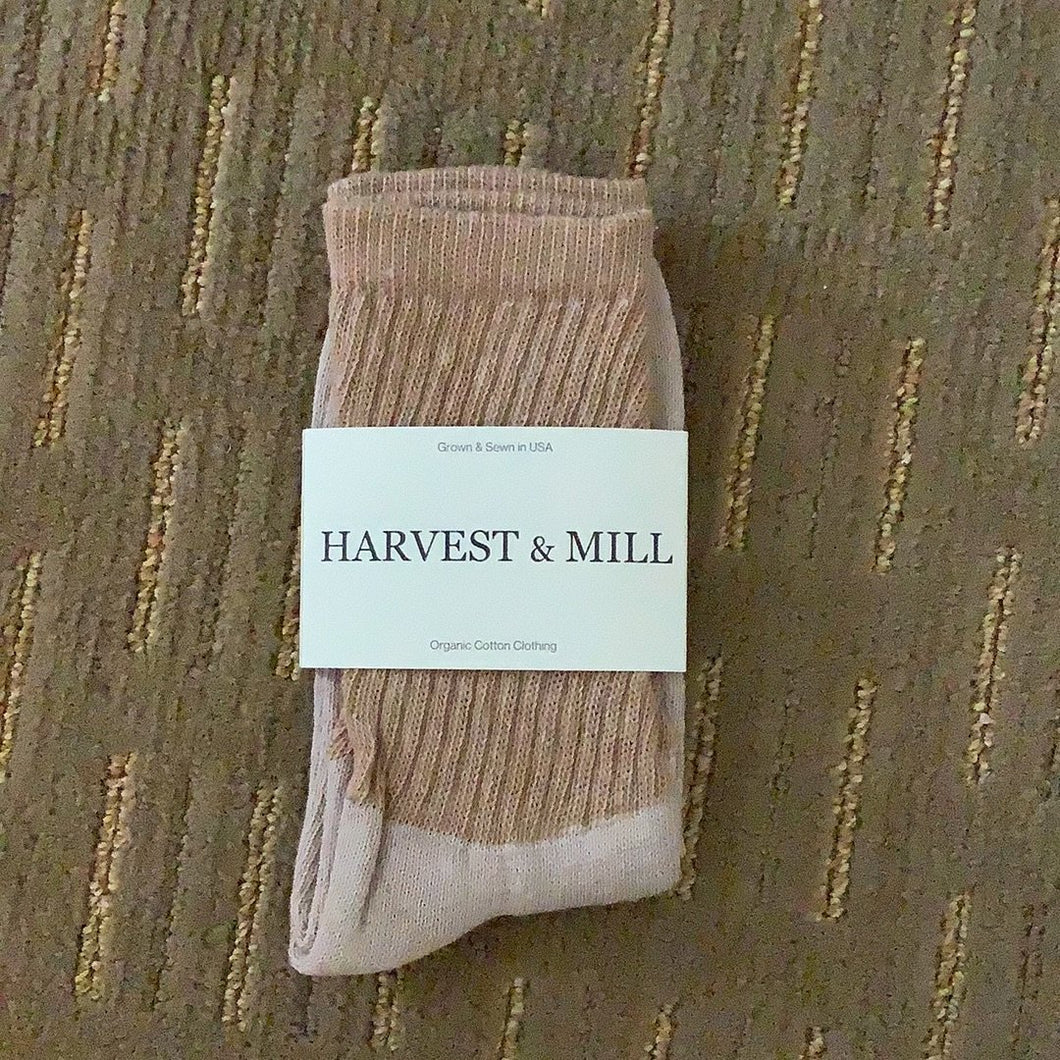 Harvest & Mill Socks, Brown (Large)
